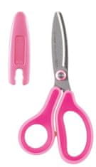 PLUS Nůžky dětské s krytem 14,5 cm růžové