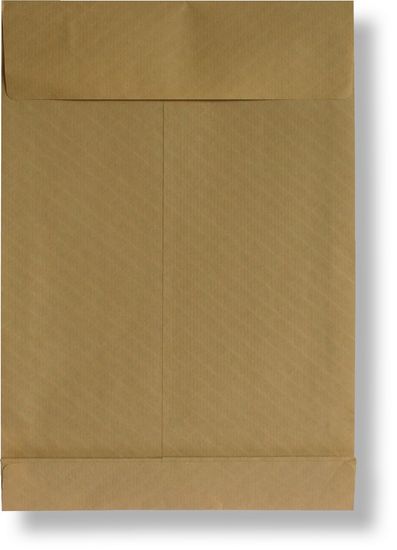 KRKONOŠSKÉ OBÁLKY Poštovní taška s křížovým dnem B4 neroztrhnutelná, samolepicí s KP, 250 x 353