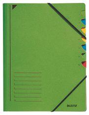 Leitz Třídící desky s gumičkou A4, 7 listů, zelené