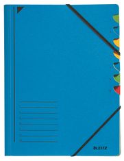 Leitz Třídící desky s gumičkou A4, 7 listů, modré