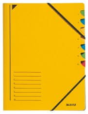 Leitz Třídící desky s gumičkou A4, 7 listů, žluté