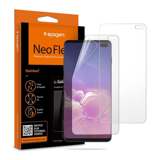 Spigen Ochranná fólie Spigen Film Neo Flex HD pro Samsung Galaxy S10 plus - rozbaleno