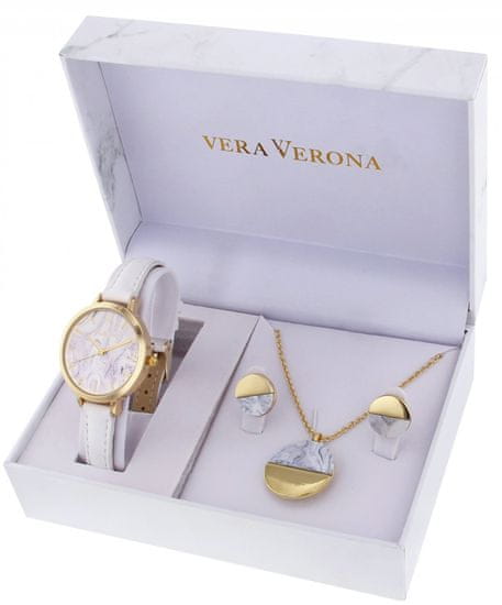 Vera Verona dámská sada hodinek s náhrdelníkem a náušnicemi MWF16-201