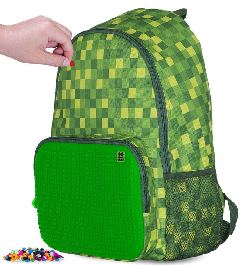 Pixie Crew Kreativní batoh Minecraft zelená kostka