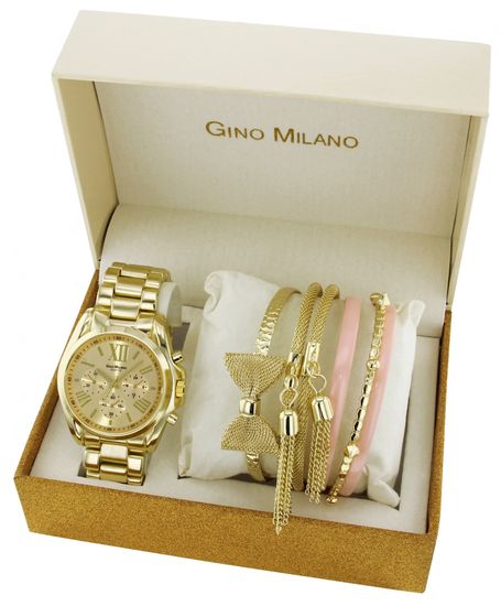 Gino Milano dámská sada hodinek a 6 náramků MWF14-028A