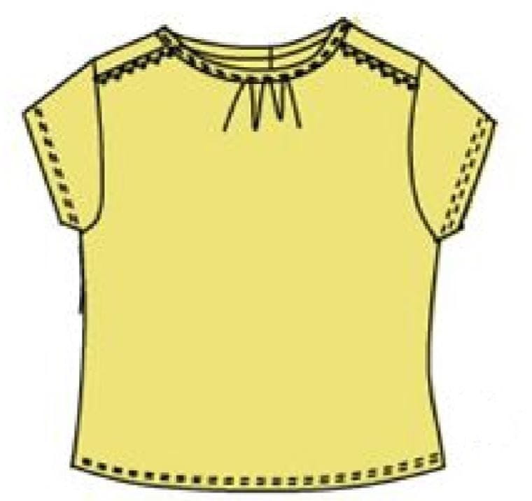 Carodel dívčí tričko 68 žlutá