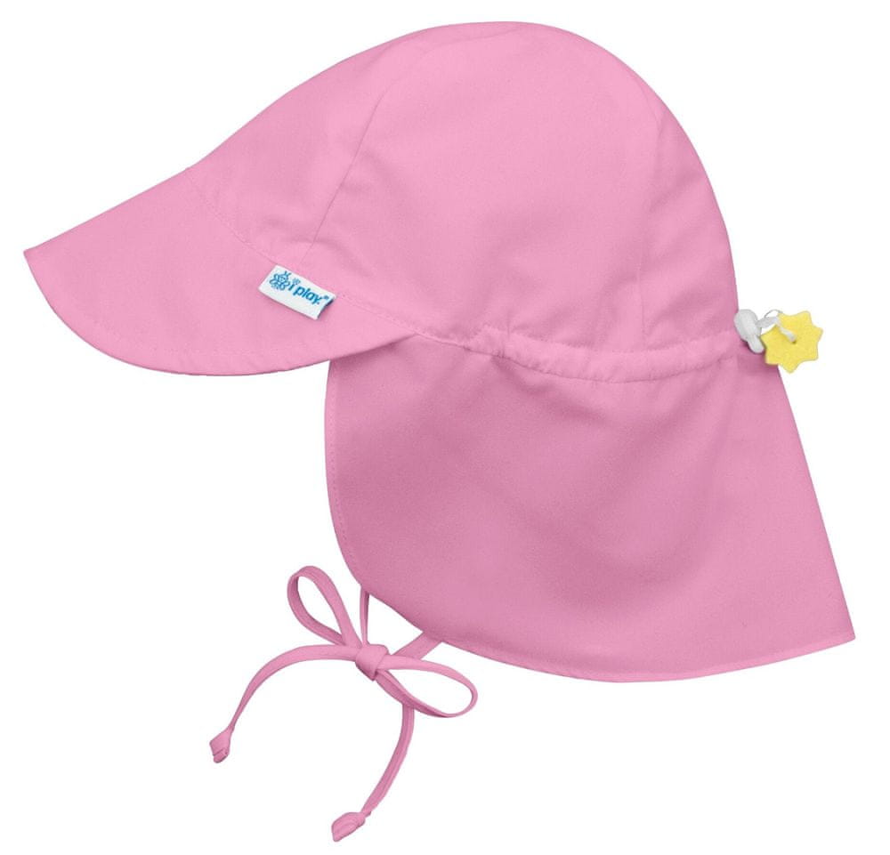 iPlay dětská kšiltovka s lemem a UV ochranou 68 - 74 růžová
