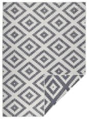 NORTHRUGS Kusový koberec Twin-Wendeteppiche 103132 grau creme 80x150