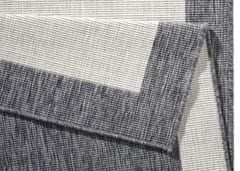 NORTHRUGS Kusový koberec Twin-Wendeteppiche 103108 creme grau – na ven i na doma 80x150