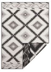 NORTHRUGS Kusový koberec Twin Supreme 103429 Malibu black creme – na ven i na doma 80x150