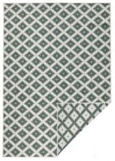 NORTHRUGS Kusový koberec Twin-Wendeteppiche 103125 grün creme – na ven i na doma 120x170