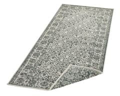 NORTHRUGS Kusový koberec Twin-Wendeteppiche 103115 grün creme – na ven i na doma 80x150