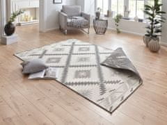 NORTHRUGS Kusový koberec Twin Supreme 103428 Malibu grey creme – na ven i na doma 80x150