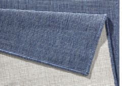 NORTHRUGS Kusový koberec Twin-Wendeteppiche 103100 blau creme – na ven i na doma 120x170