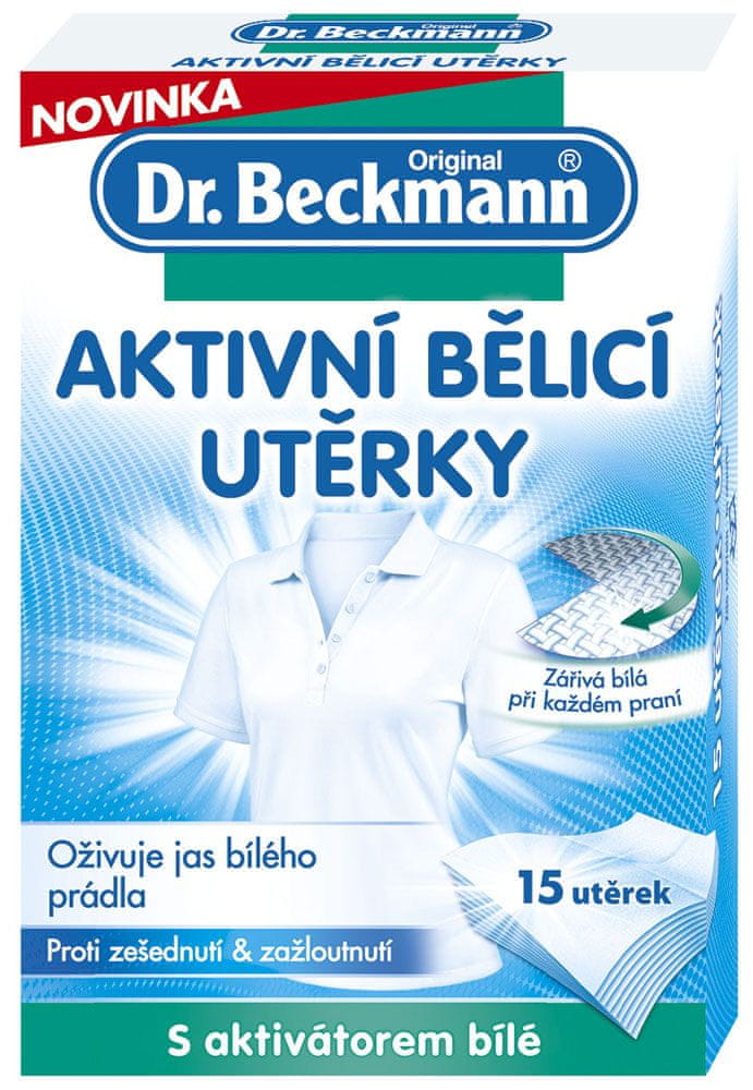 Levně Dr. Beckmann Aktivní bělící ubrousky 15 ks