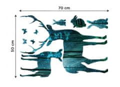Dimex - Dekorační nálepky na zeď Jelenu - 50 x 70 cm