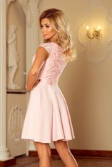 Numoco Dámské šaty 157-4, pudrově růžová, XXL