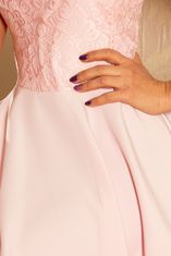 Numoco Dámské šaty 157-4, pudrově růžová, XXL