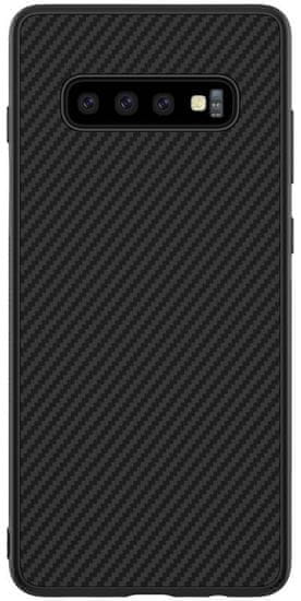 Nillkin Synthetic Fiber Ochranný zadní kryt pro Samsung G975 Galaxy S10+ 2444032, šedočerná