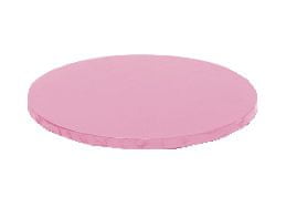 Kulatá podložka pod dort růžová 35x1,2 cm