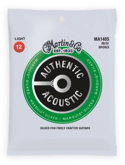 Martin Authentic Marquis 80/20 Bronze Light Kovové struny pro akustickou kytaru