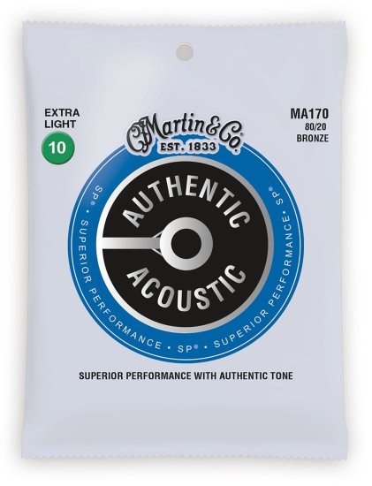 Martin Authentic SP 80/20 Bronze Extra Light Kovové struny pro akustickou kytaru