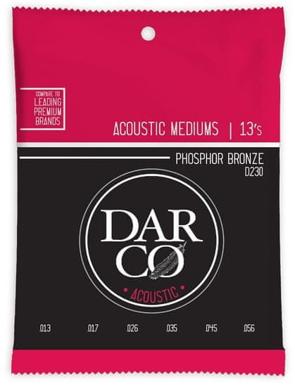 Darco 92/8 Phosphor Bronze Medium Kovové struny pro akustickou kytaru