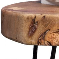 Bruxxi Odkládací stolek Bagli, 35 cm, masiv akát