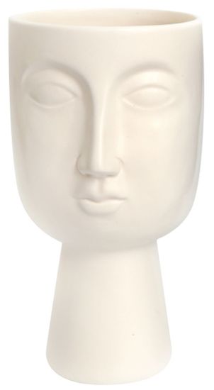 Sifcon Květináč "Pagan", 22,5 cm, bílý