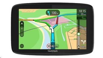 GPS navigace TomTom GO ESSENTIAL 6 Traffic EU45 Lifetime, doživotní aktualizované mapy Evropy, hands-free