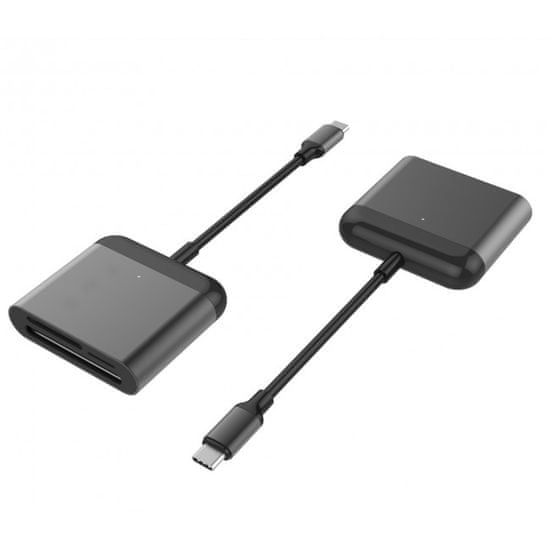 Hyper HyperDrive USB-C Pro Card Reader (CF, SD, microSD), HY-D209-BLACK - zánovní
