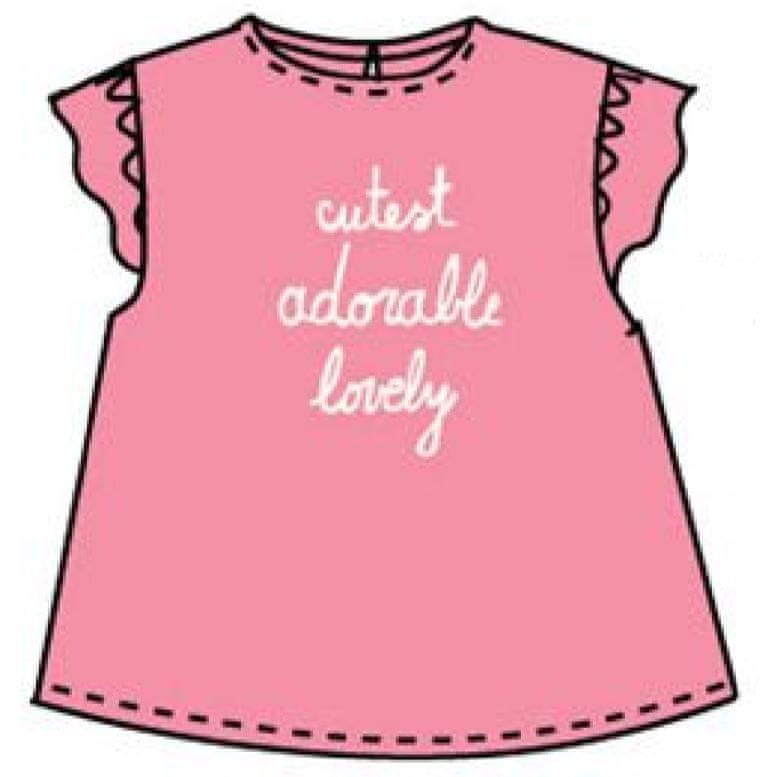Carodel dívčí tričko 68 růžová