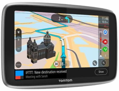 GPS navigace TomTom GO PREMIUM 5 World Lifetime, doživotní aktualizované mapy světa, hands-free
