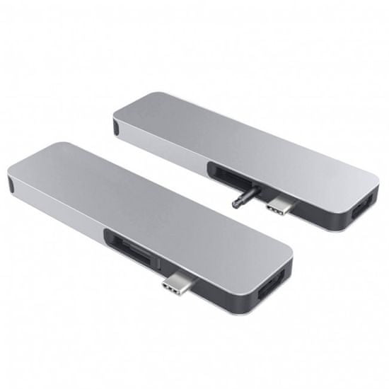 Hyper HyperDrive SOLO USB-C Hub pro MacBook a ostatní USB-C zařízení - Stříbrný, HY-GN21D-SILVER