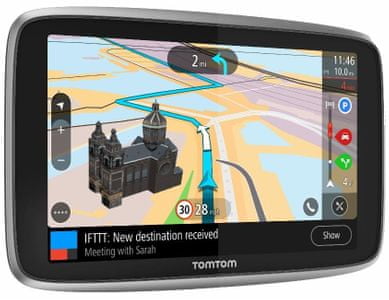 GPS navigace TomTom GO PREMIUM 6 World Lifetime, doživotní aktualizované mapy světa, hands-free