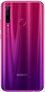 Honor 20 Lite, atraktivní gradientní design, barevný telefon