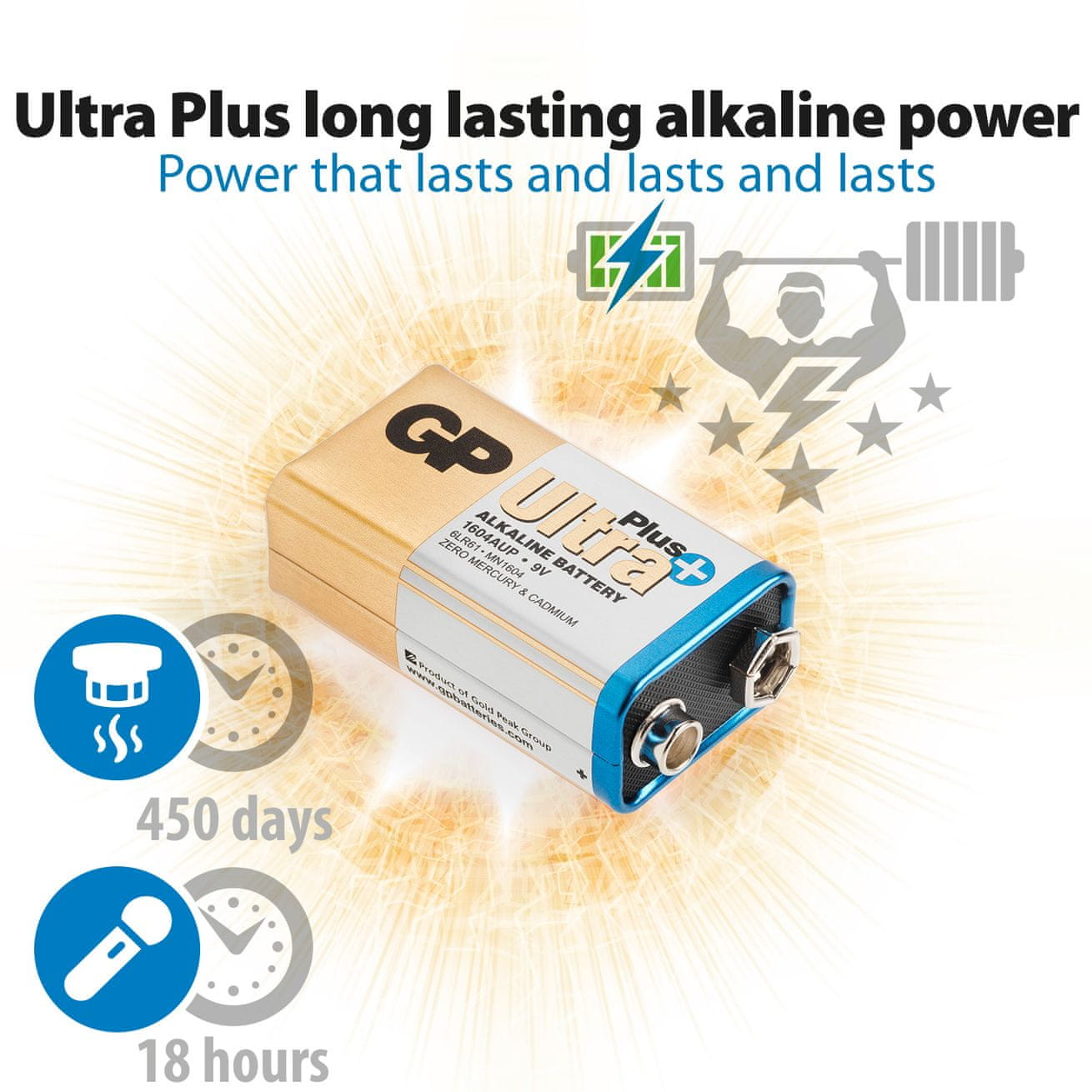 GP baterija Ultra Plus 6LF22