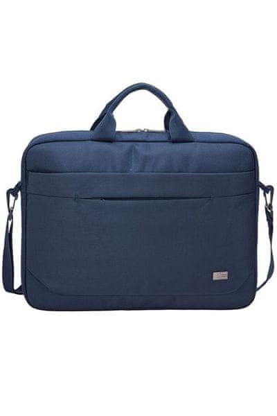 taška na notebook case logic advantage modrá barva 15,6 palců kapsa na telefon polstrovaná účinná ochrana před poškozením