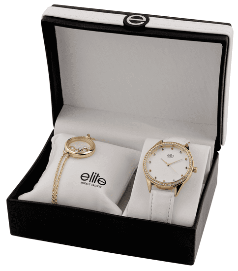 Elite Models dámská sada hodinek a náramku E54882-102