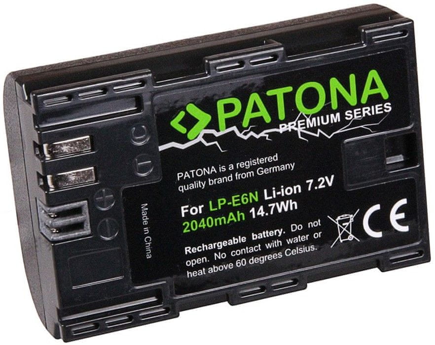 PATONA Baterie pro foto Canon LP-E6N 2 040 mAh Li-Ion Premium PT1259