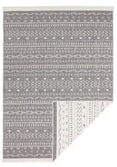 NORTHRUGS Kusový koberec Twin Supreme 103437 Kuba grey creme – na ven i na doma 80x150