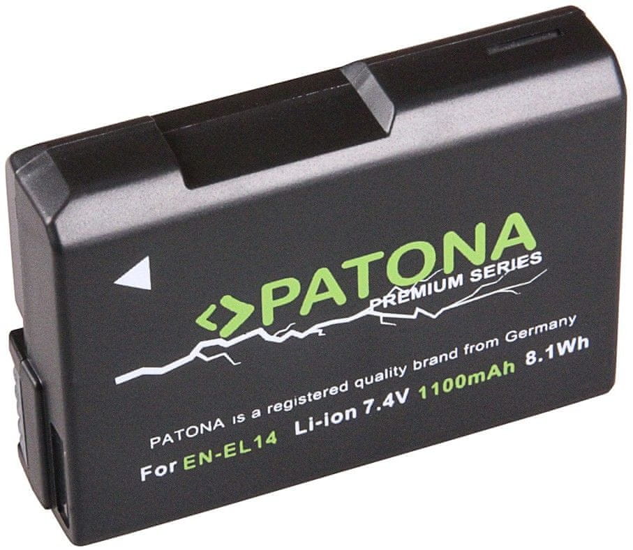 PATONA Baterie pro foto Nikon EN-EL14 1 100 mAh Li-Ion Premium PT1197