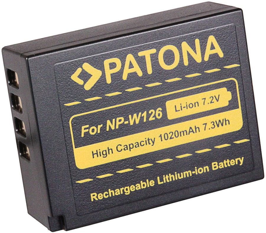 Levně PATONA Baterie pro foto Fuji NP-W126 1 020 mAh Li-Ion PT1111