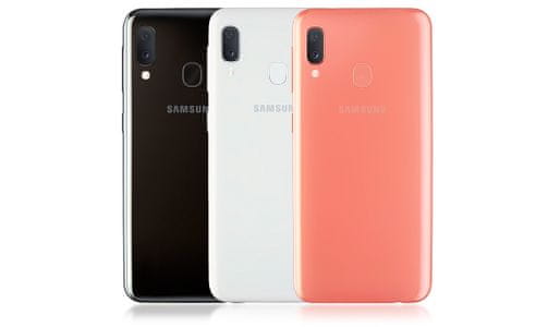 Samsung Galaxy A20e, čtečka otisků prstů, tenký