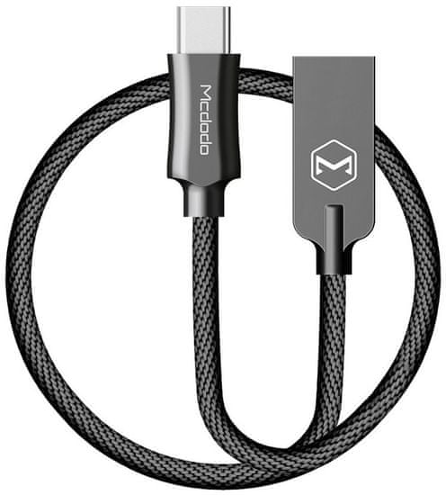 Mcdodo Knight Type-C datový kabel, 1 m, černá, CA-4390