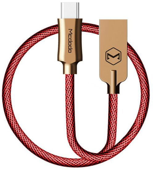 Mcdodo Knight Type-C datový kabel, 1 m, červená, CA-4394