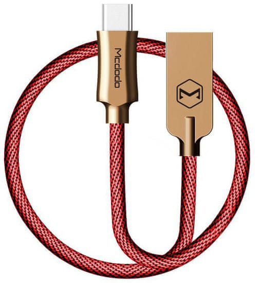 Mcdodo Knight Type-C datový kabel, 1,5 m, červená, CA-4395