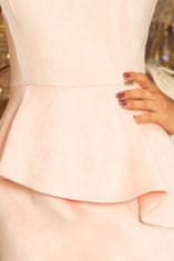 Numoco Dámské šaty 192-8 + Ponožky Gatta Calzino Strech, pudrově růžová, XL