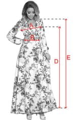 Numoco Dámské šaty 245-1, vícebarevné, S