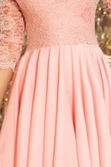 Numoco Dámské šaty 210-7, pudrově růžová, XXXXL